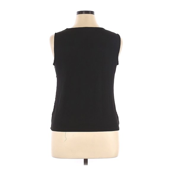 Size 16 George Black Sequin Tank Top - Picture 2 of 2